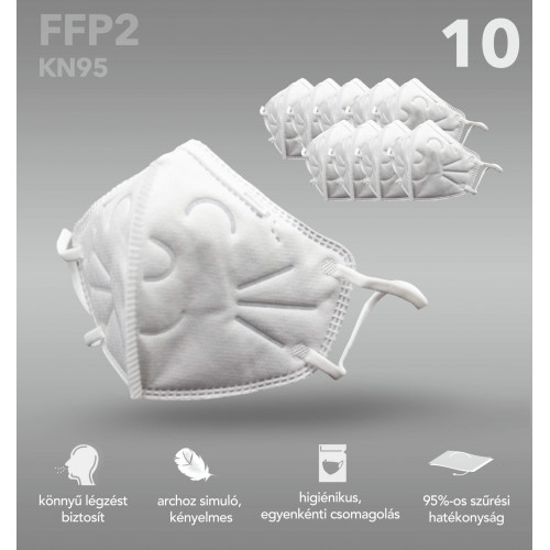 DW FACE MASK KIDS FFP2 Fehér Higéniai termékek