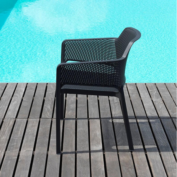 NARDI NET Szürke modern Műanyag kültéri szék