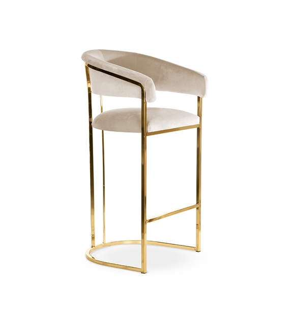 AT CECILE Több színben design Kárpitos beltéri bárszék