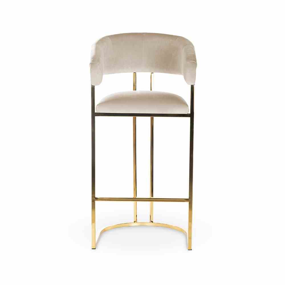 AT CECILE Több színben design Kárpitos beltéri bárszék