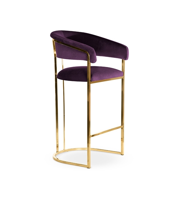 AT CECILE Több színben design Kárpitos beltéri bárszék