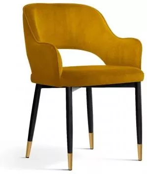 AT MAYA Arany, Sárga elegáns Kárpitos beltéri szék