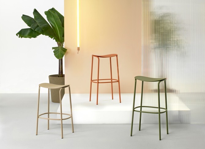 BC RICK 2523 Több színben minimalista Fém kültéri bárszék