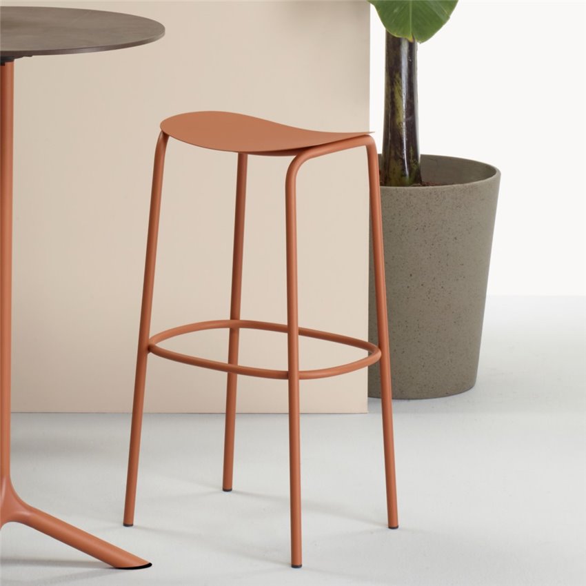 BC RICK 2523 Több színben minimalista Fém kültéri bárszék
