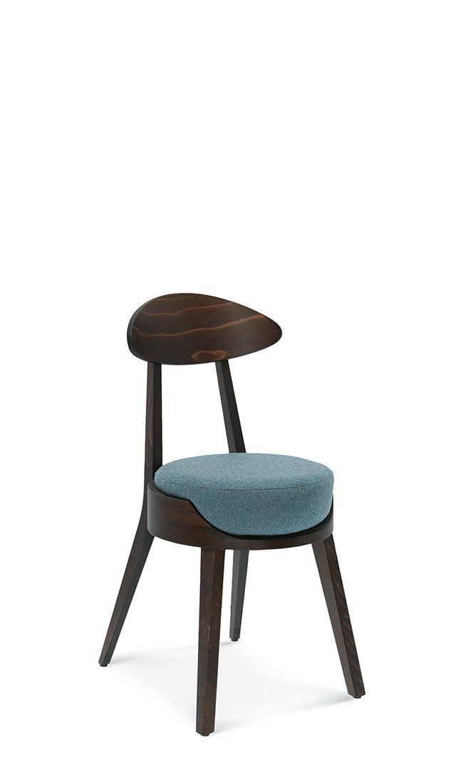 C- 5051 Barna, Türkiz design Fa beltéri szék