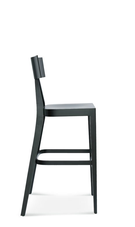 C- 6330 Fekete minimalista Fa beltéri bárszék