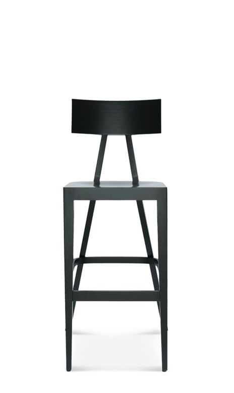 C- 6330 Fekete minimalista Fa beltéri bárszék