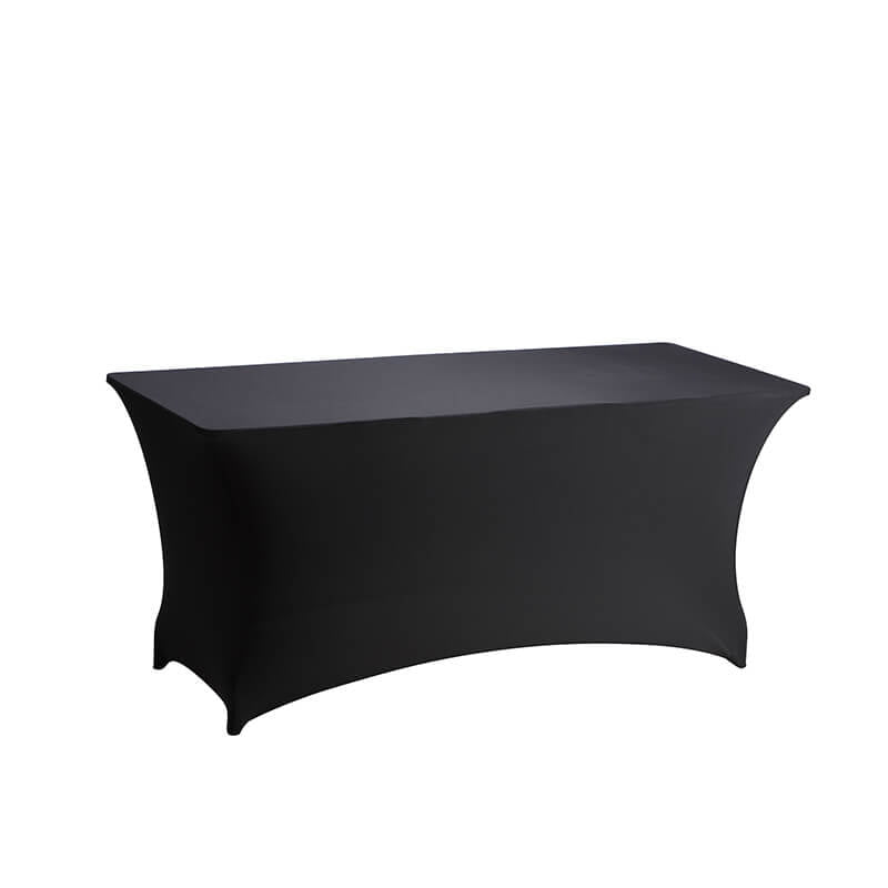 DL TABLE SPANDEX 183X76 Fekete klasszikus Konferencia, bankett spandex huzat