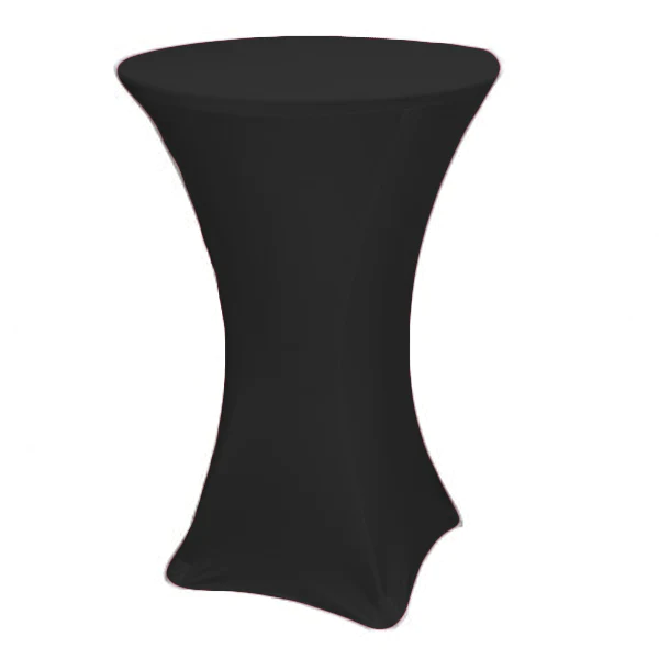 DL COCKTAIL SPANDEX  Fekete klasszikus Konferencia, bankett spandex huzat