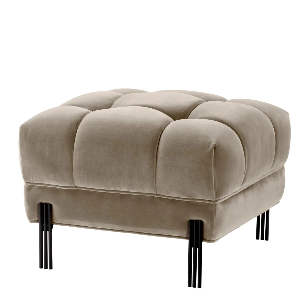 EH STOOL SIENNA Szürke design Puff és lábtartó