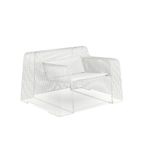 EM YVETT Fehér design Kültéri fotel