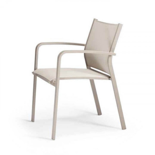 GR 936 Taupe minimalista Fém kültéri szék