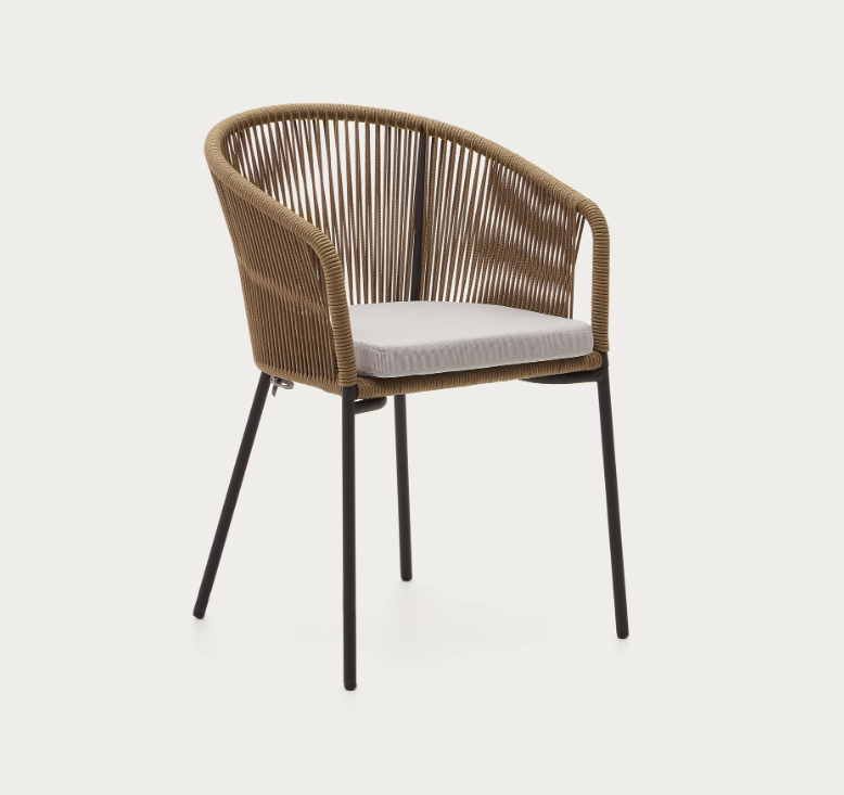 KH JANE Barna design Polirattan kültéri szék
