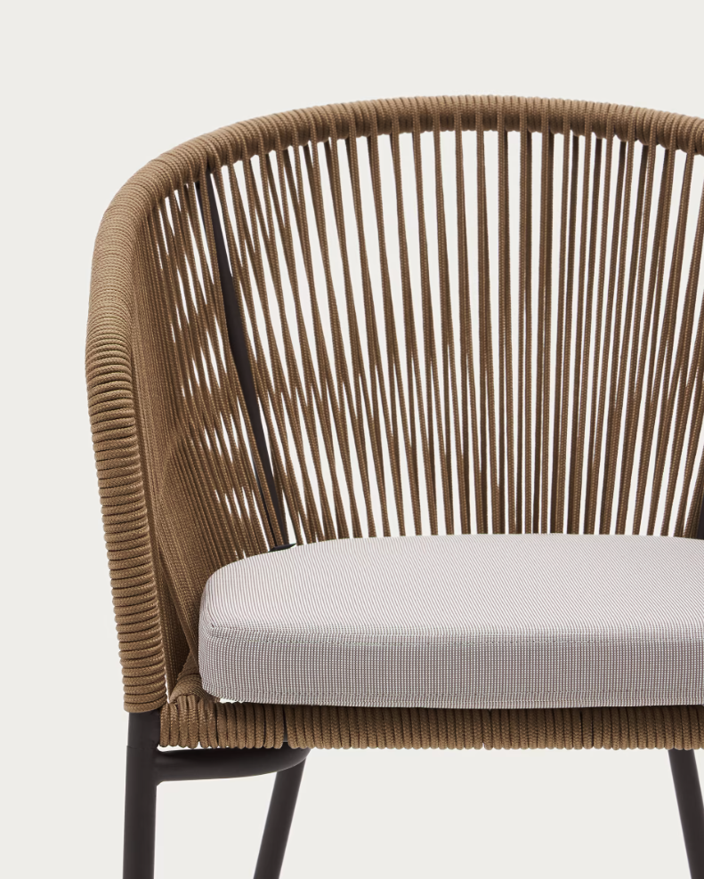 KH JANE Barna design Polirattan kültéri szék