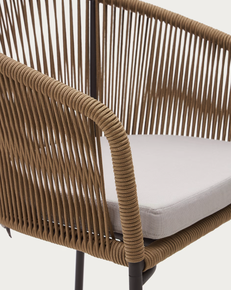 KH JANE Barna design Polirattan kültéri szék