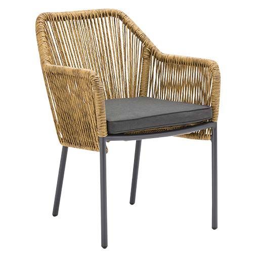 KJ BALERY  Barna modern Polirattan kültéri szék