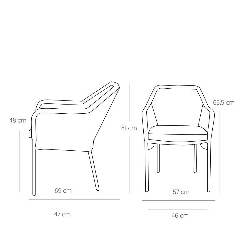 KJ BALERY  Barna modern Polirattan kültéri bárszék
