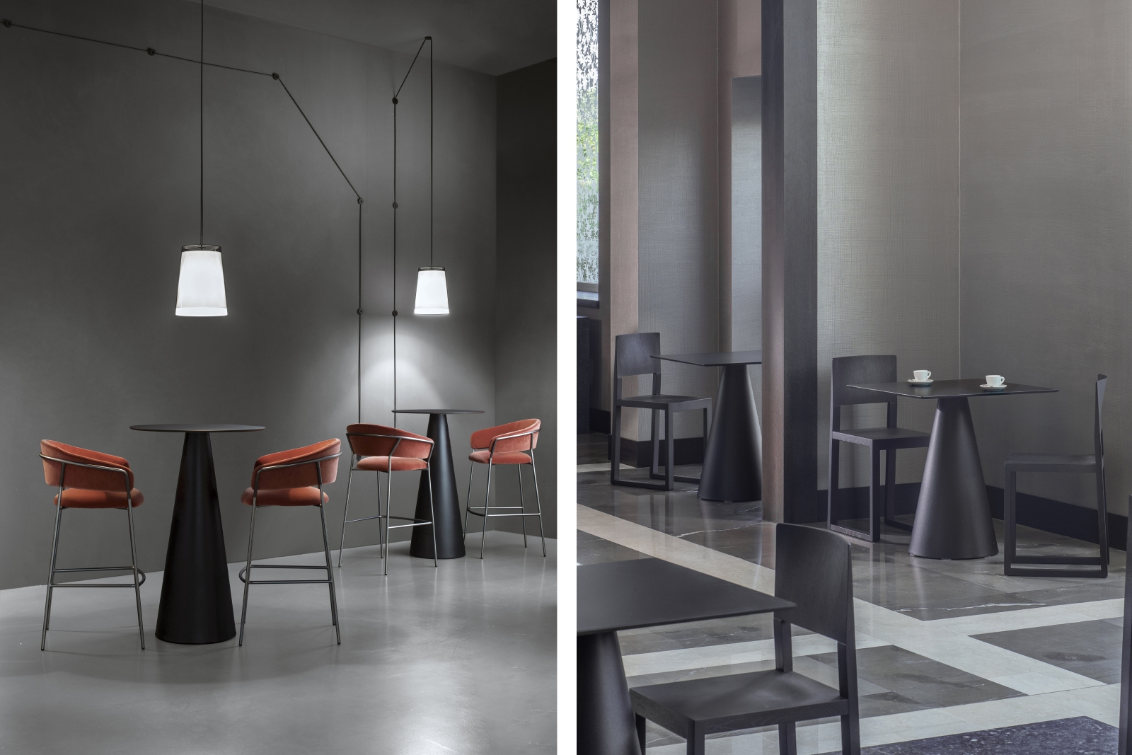 PEDRALI IKON 865 Szürke design Asztalbázis
