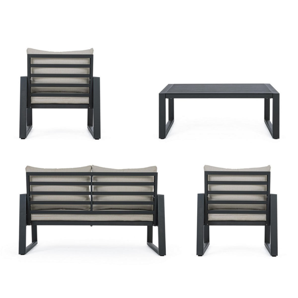 BT DIVA Szürke design Kültéri lounge szett