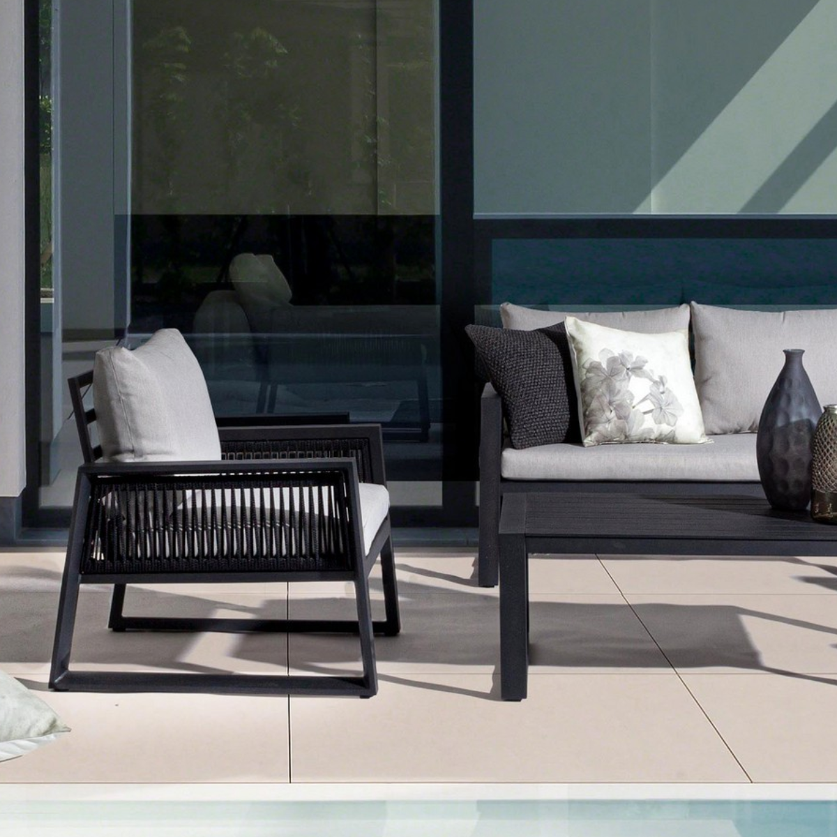 BT DIVA Szürke design Kültéri lounge szett