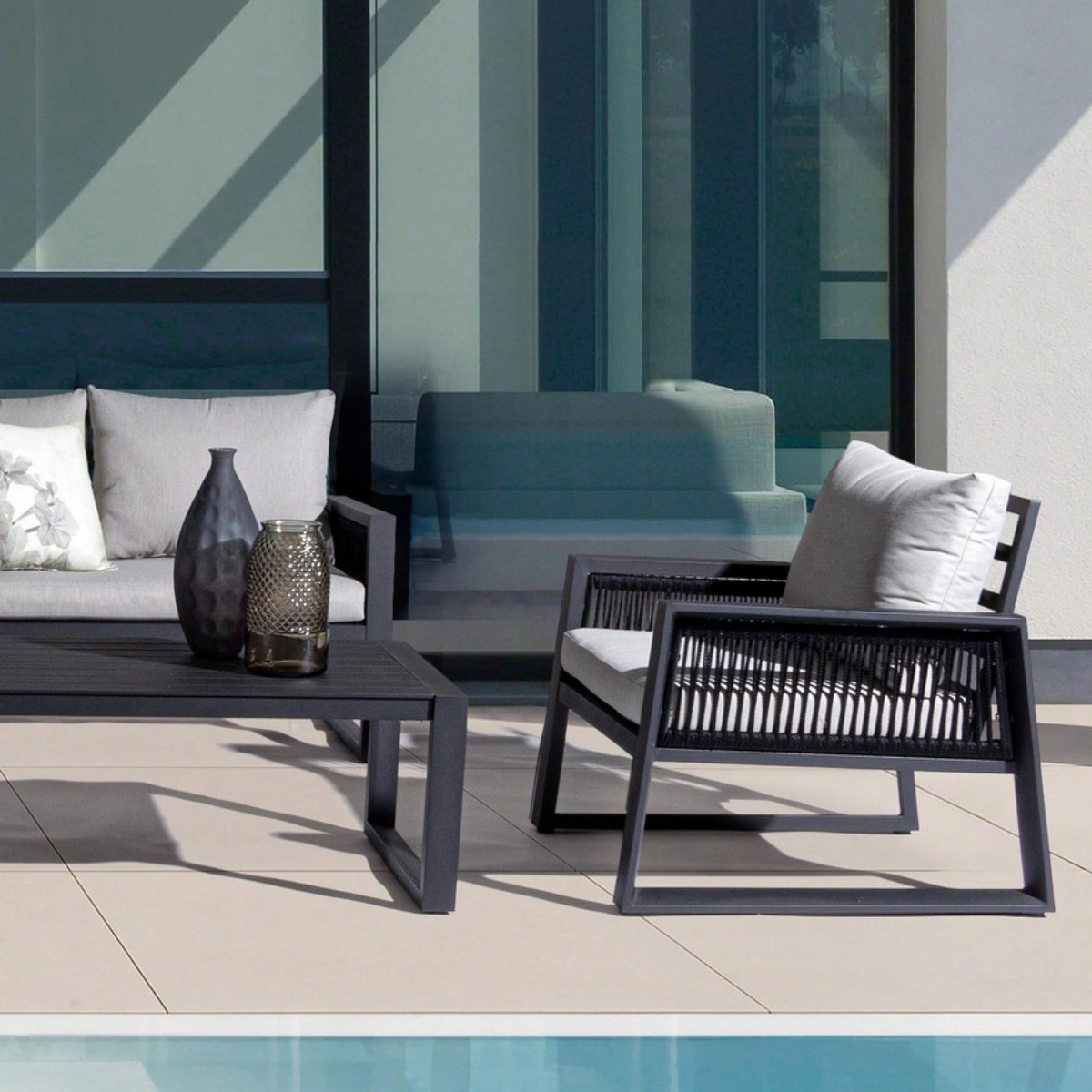 BT DIVA Szürke design Kültéri lounge szett