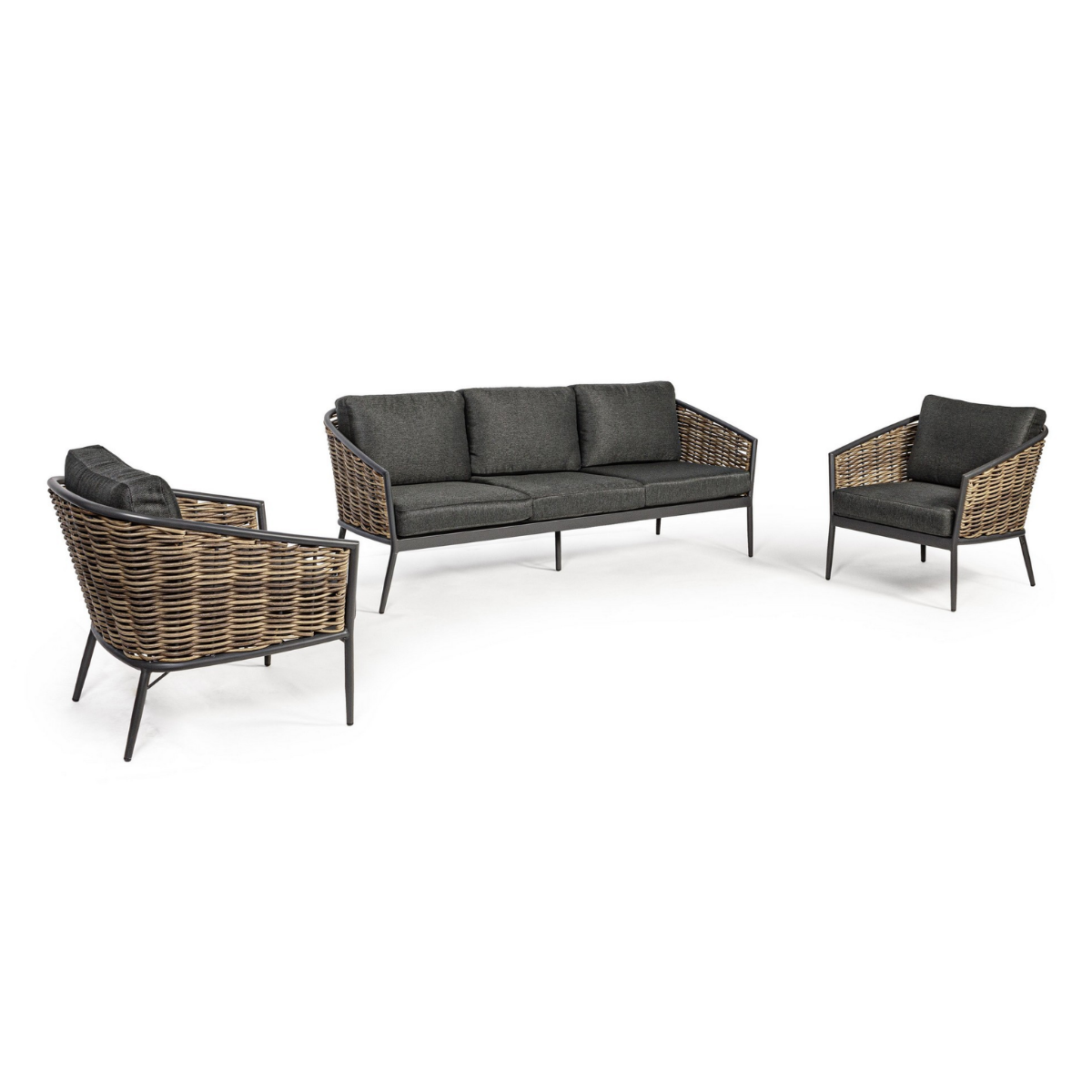 BT MIRABELL Szürke modern Kültéri lounge szett