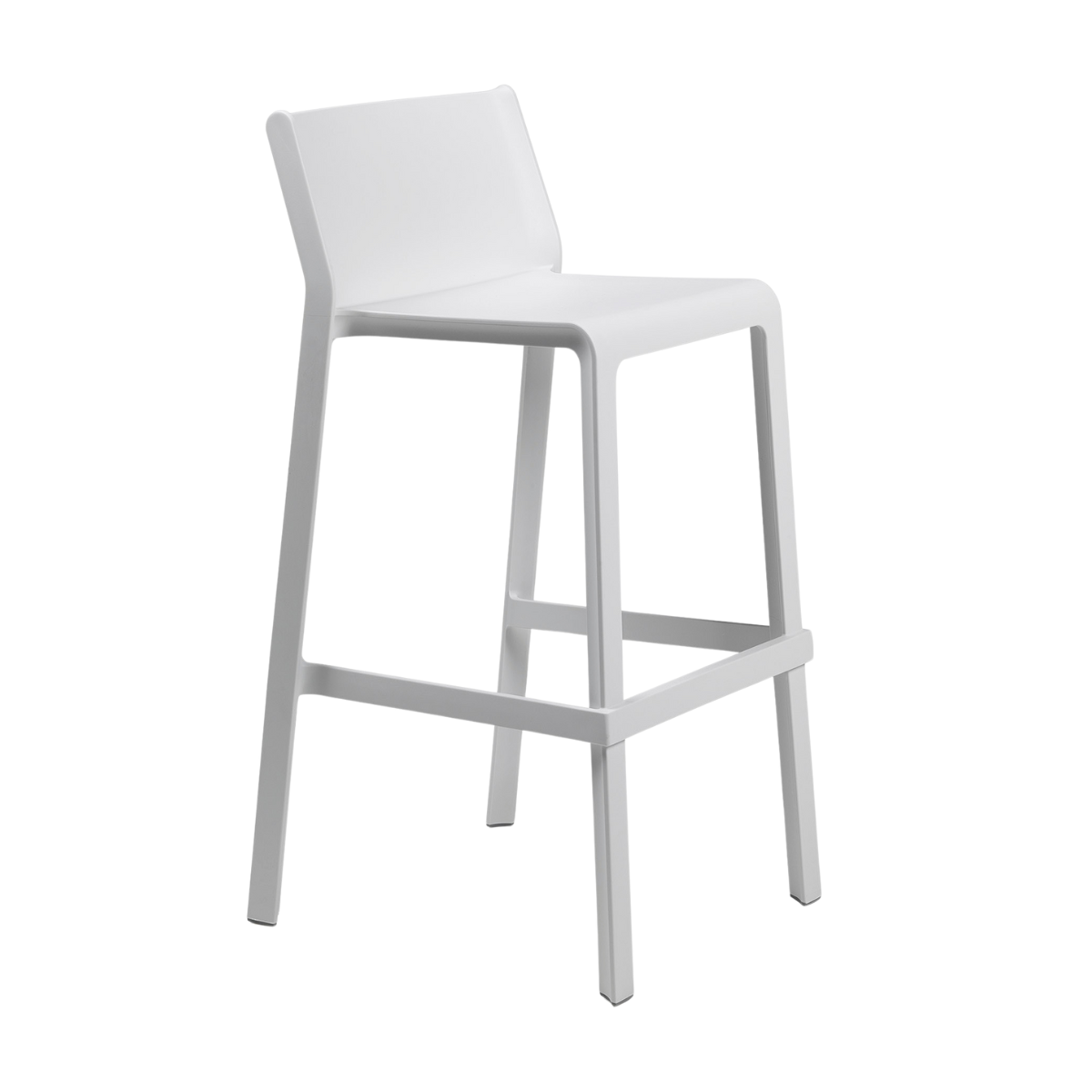 NARDI TRILL STOOL Fehér design Műanyag kültéri bárszék