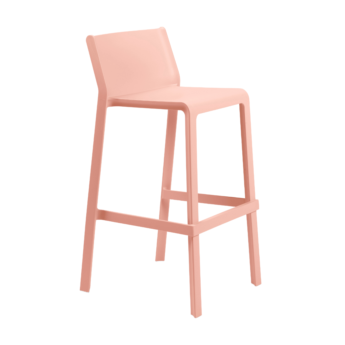 NARDI TRILL STOOL Rózsaszín design Műanyag kültéri bárszék