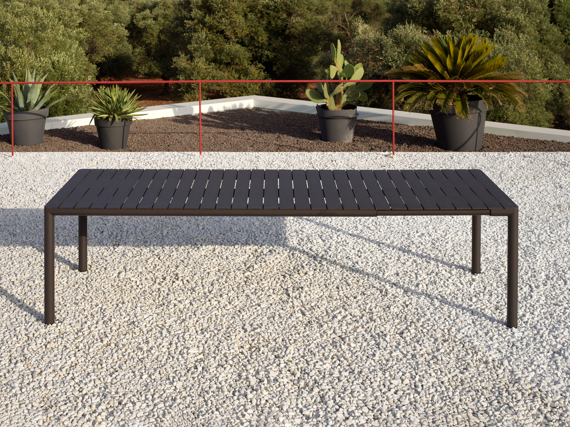 NARDI TEVERE 210 EXT Terra design, minimalista Kültéri komplett asztal