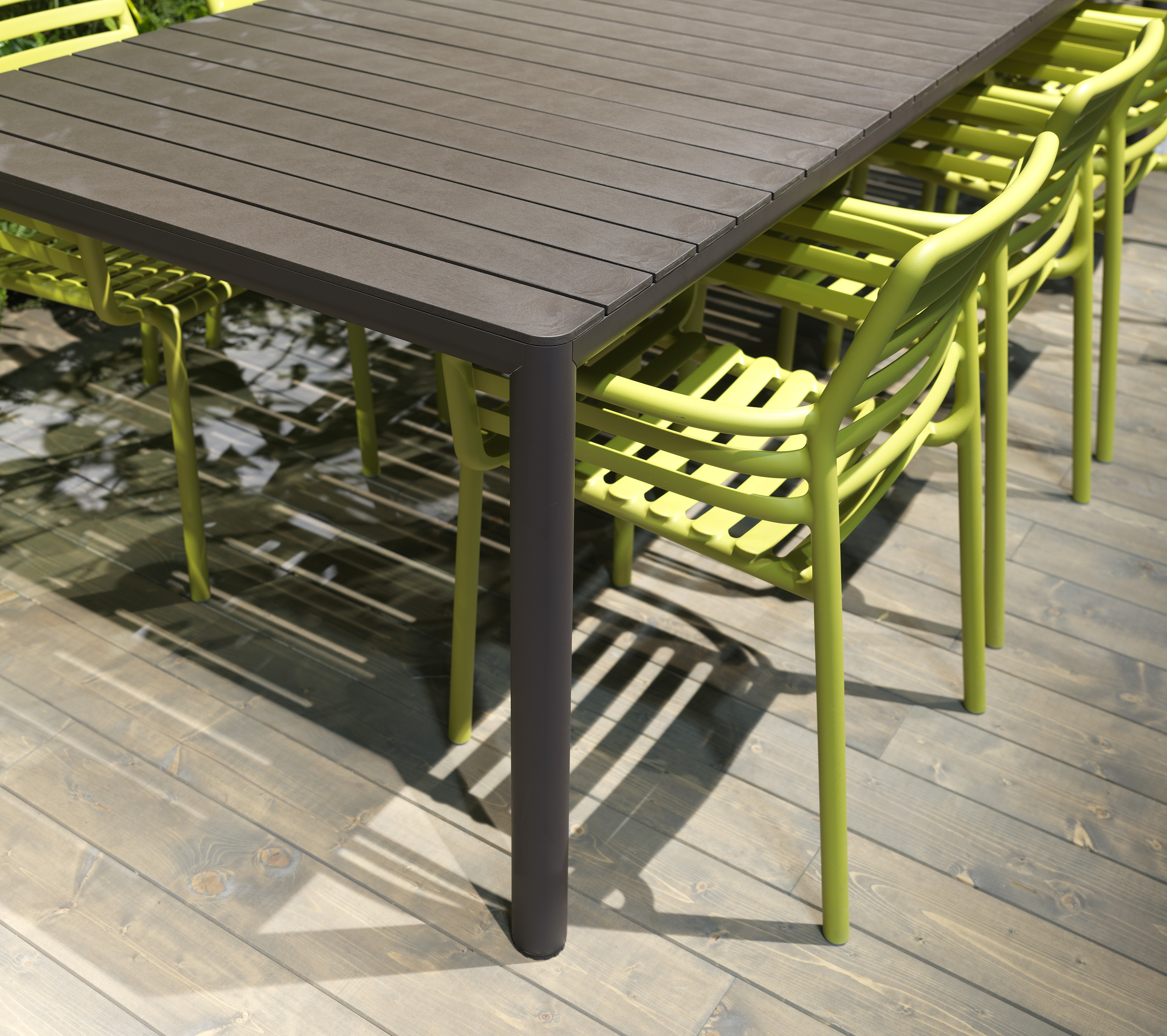 NARDI TEVERE 210 EXT Terra design, minimalista Kültéri komplett asztal
