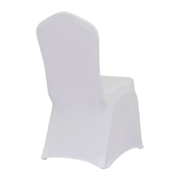 DL CHAIR SPANDEX Fehér klasszikus Konferencia, bankett spandex huzat